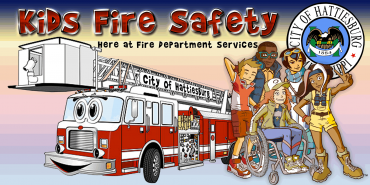 Fire Safety Banner reduced Kids Fire Safety