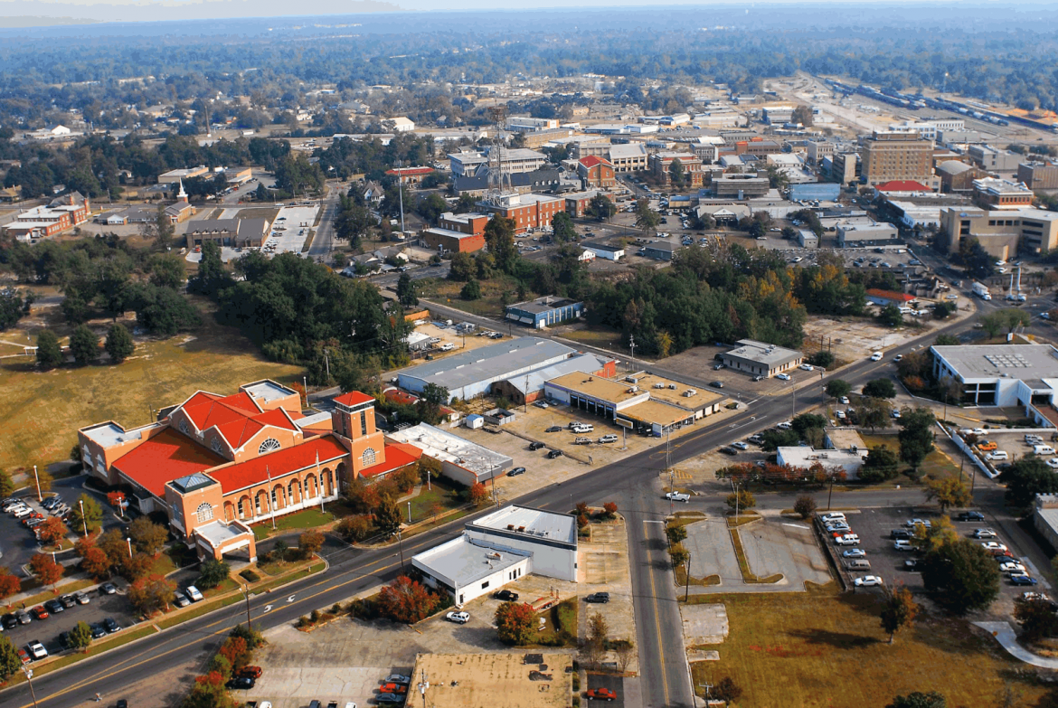 Hattiesburg downtown aerial (1) Mississippi Bid Network