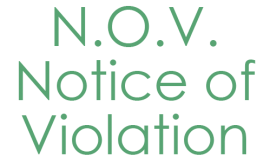 Notice of Violation
