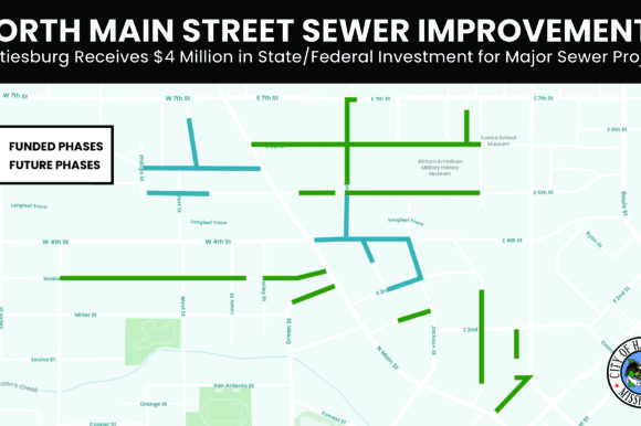 Hattiesburg Receives $4 Million in State/Federal Investment for Major Sewer Project Hattiesburg Receives $4 Million in State/Federal Investment for Major Sewer Project