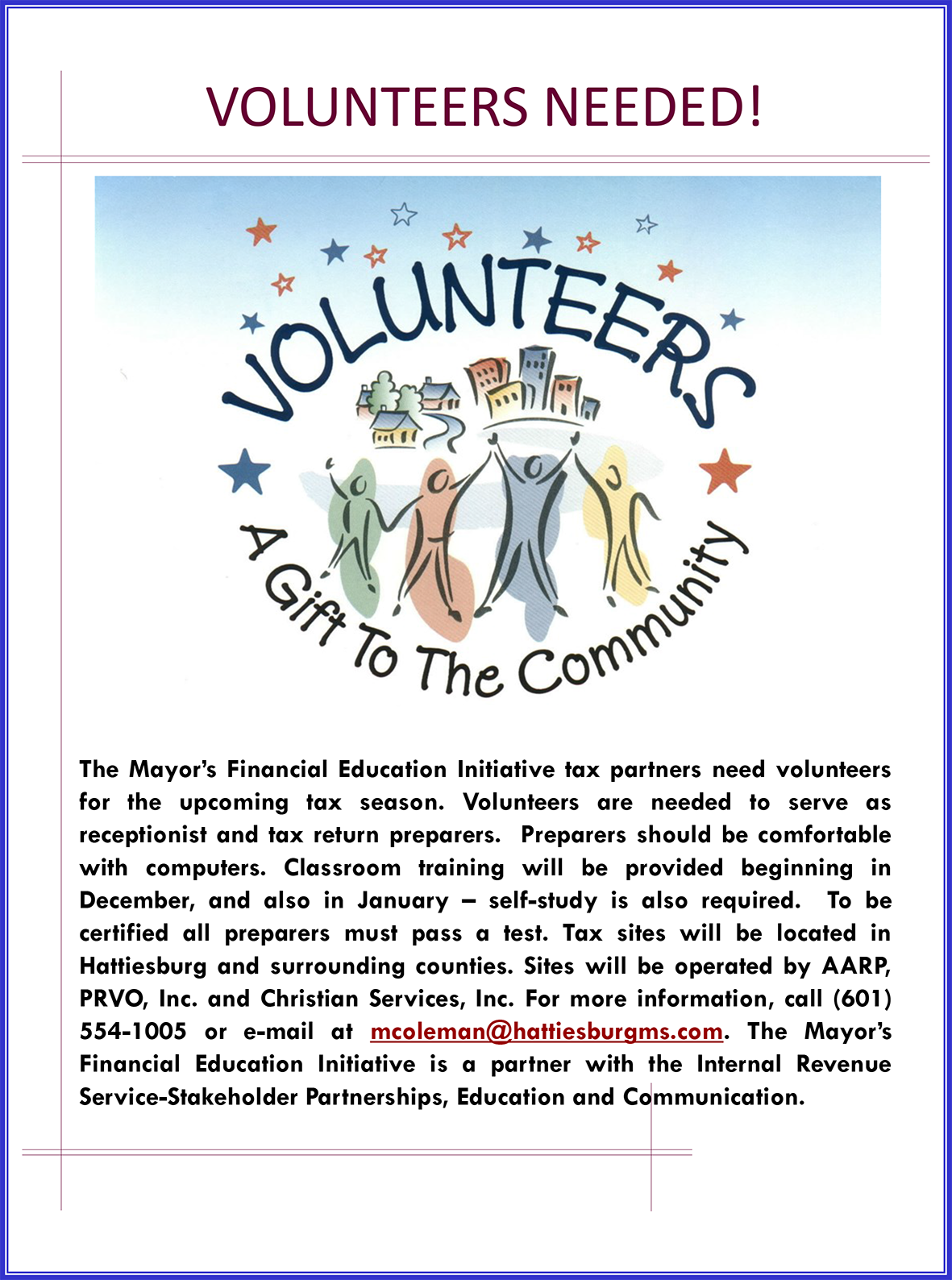 Volunteers Flyer