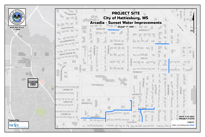 Construction Begins on Project to Improve Water Services for Arcadia-Sunset Neighborhood in Hattiesburg