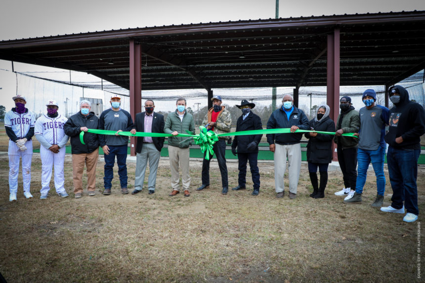 Hattiesburg Cuts Ribbon on Batting Cages at Vernon Dahmer Park & Hosts National Tour Stop for The Players Alliance