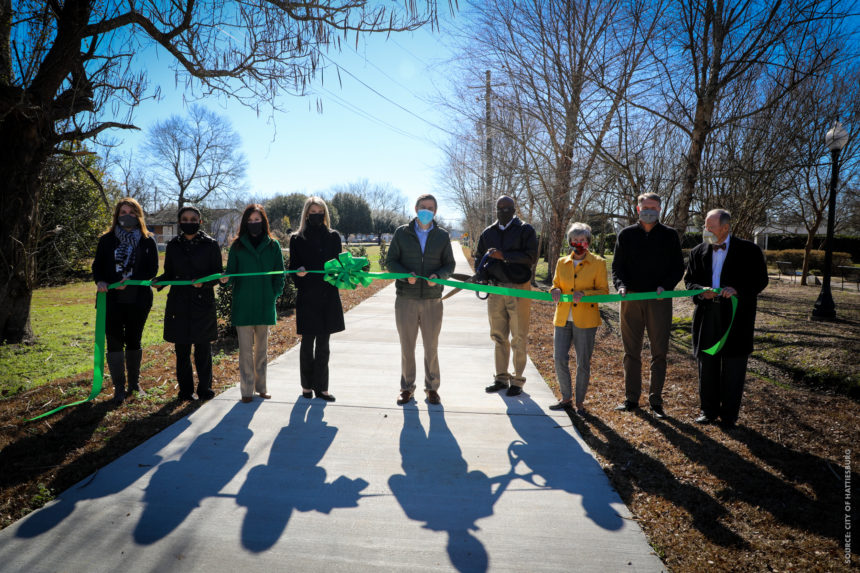 City Officials + Partners Cut Ribbon on E 6th Street Longleaf Trace Spur