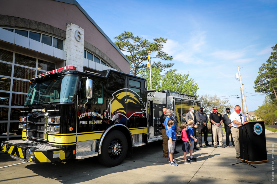Hattiesburg Fire Department Reveals Fleet Addition “Screaming Eagle