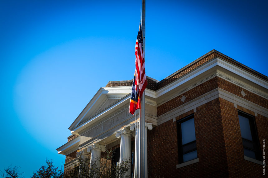 Hattiesburg Raises New State Flag