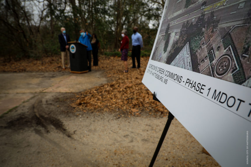 Hattiesburg Announces Gordon’s Creek Commons Development + $1.4M TAP Grant Funding