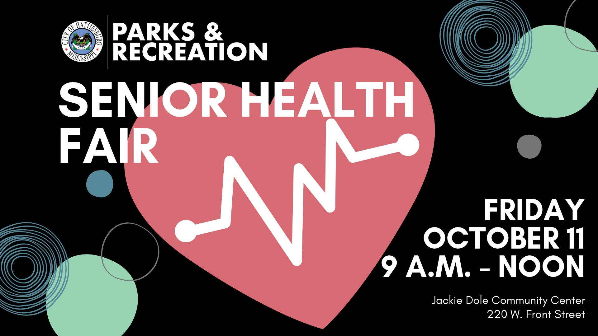 Parks & Rec: Senior Health Fair - City of Hattiesburg