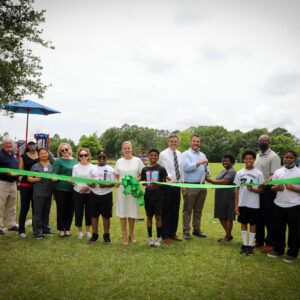 City Officials and Hattiesburg Public Schools Cut Ribbon on Joint Projects at Thames Elementary